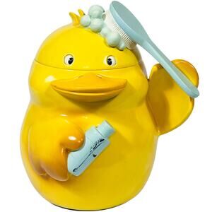 Vintage Circo Shower Duck Waste Basket Super Cute Bathroom Kids Toy Bin 12" Tall